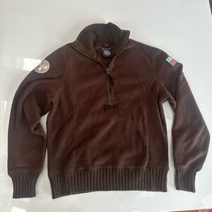 Napapijri Women’s Fleece Half Zip Sweater Large